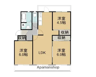 サルヴァトーレ近見【5階】の間取り