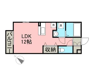 シャレック【205号室】の間取り