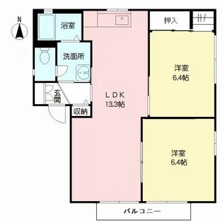 アネスト国府【2階】の間取り