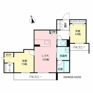 LIFE STAGE 楠ノ木【2階】の間取り
