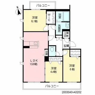 グラード【2階】の間取り