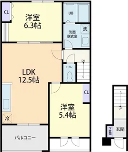 GRANDE ALBERO A【2階】の間取り