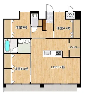 メゾン・ド・アネモネ【4階】の間取り