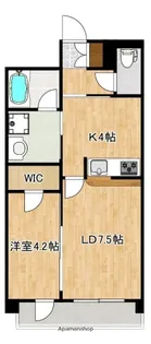メゾン・ド・アネモネ【1階】の間取り
