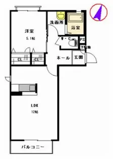 ドミール津久礼【2階】の間取り