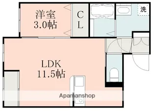 HKレジデンス嘉島NORTH【1階】の間取り