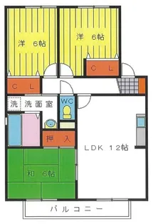 熊本県熊本市東区長嶺東5丁目【アパート】の間取り