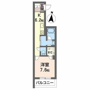 シャーメゾン九品寺【2階】の間取り