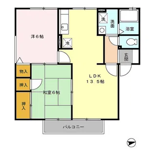 エクレール・アイ B棟【2階】の間取り