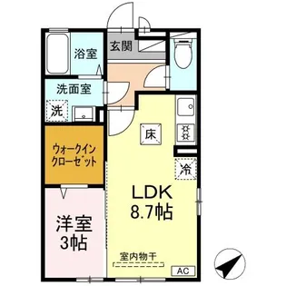 メゾンミュー B棟【1階】の間取り