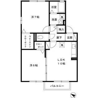 グランモア外城【2階】の間取り