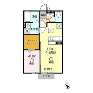 ラ・フーガ【1階】の間取り