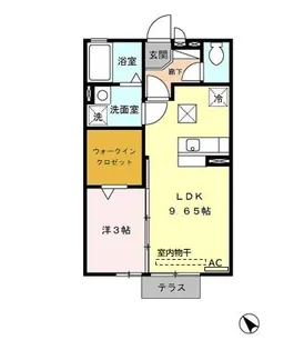 ラ・フーガ【1階】の間取り