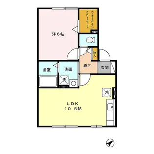 シャルマン A棟【1階】の間取り