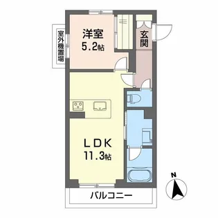 CARREFOUR菊陽【3階】の間取り