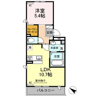 シェラール・インター【2階】の間取り