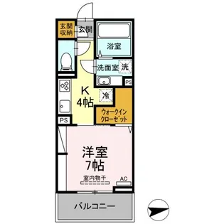 ファーブラウ【2階】の間取り