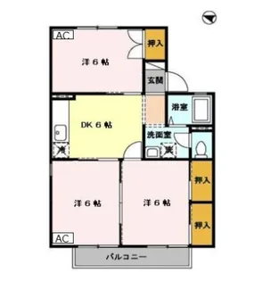 エスボワール B棟【2階】の間取り