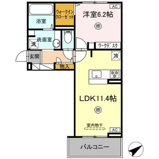コウジィーコート【2階】の間取り