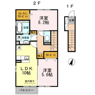 ヴァンヴェール【2階】の間取り