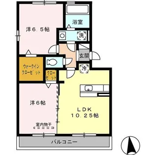 アークウィル Ⅱ棟【2階】の間取り