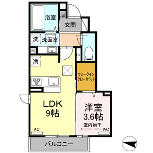 グランフォレMⅠ【1階】の間取り