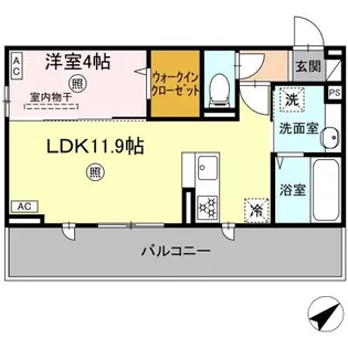 オーク・ヴィラ尾ノ上【2階】の間取り