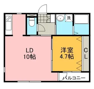 EXE神園B棟【3階】の間取り