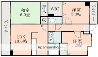 キープブライト桜木Ⅱ【3階】の間取り