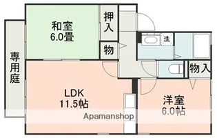 グランメール E棟【1階】の間取り
