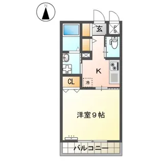 PLUMA BRANCA【1階】の間取り