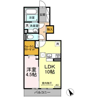 オルタンシア【1階】の間取り