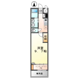 サンウイング【110号室】の間取り