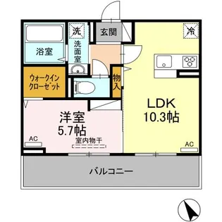 コンフィデンスS.S【2階】の間取り