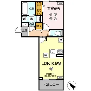 TSコート広崎【1階】の間取り