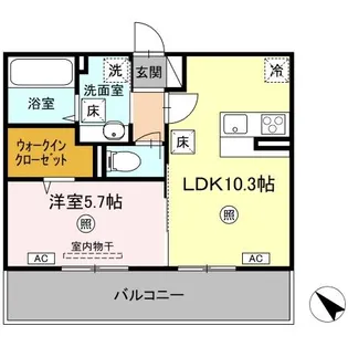TSコート広崎【1階】の間取り