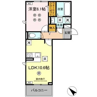 TSコート広崎【1階】の間取り