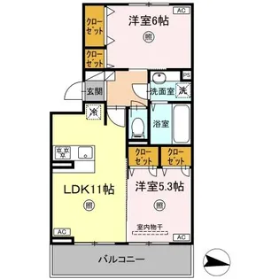 コートドール7【305号室】の間取り