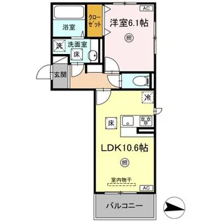 コートドール7【101号室】の間取り