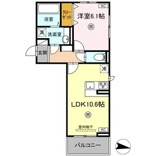 コートドール7【301号室】の間取り
