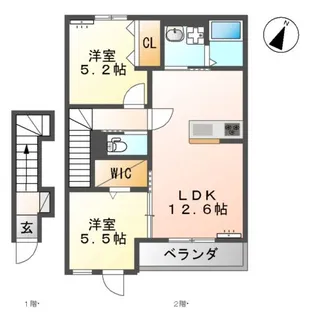 ソラリア メゾン【2階】の間取り
