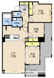 I.PROUD神水【6階】の間取り