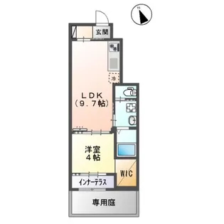 MAISON DE CHOU CHOU【105号室】の間取り