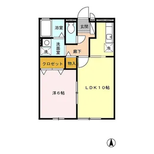 ルミエール花立 A棟【1階】の間取り