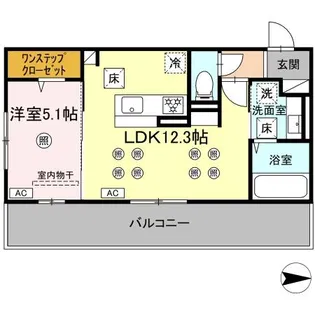 カトルカールII【1階】の間取り