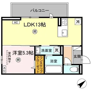 SARASA【305号室】の間取り