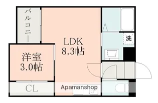 R−SMART花園【1階】の間取り