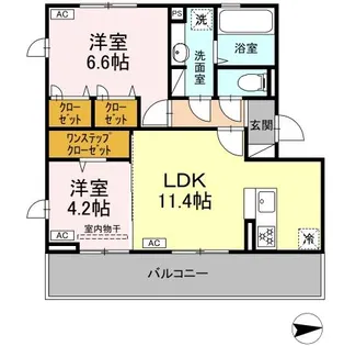 ヴェルドミール蓮台寺【2階】の間取り