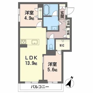 シャーメゾン ステイ【2階】の間取り