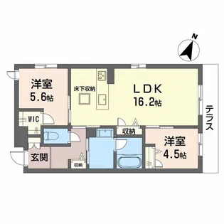 シャーメゾン ステイ【1階】の間取り